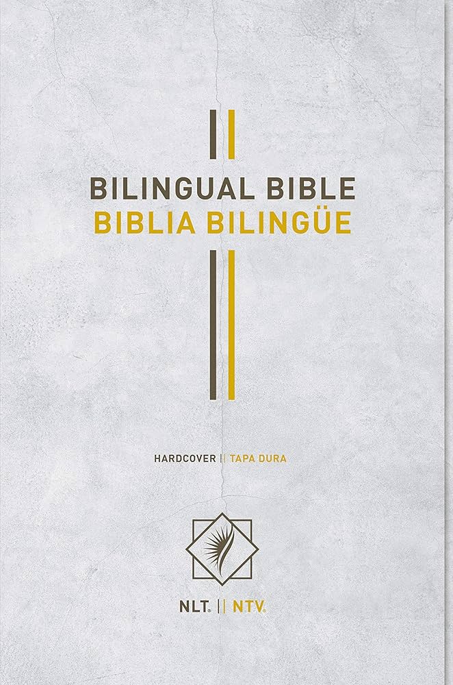 Bilingual Bible / Biblia bilingüe NLT/NTV (Hardcover, Gray